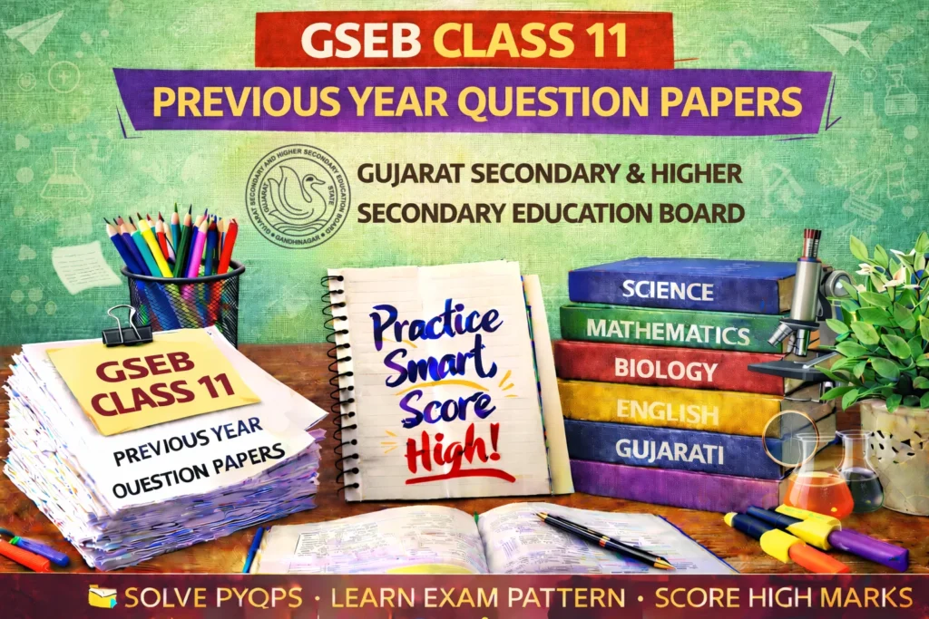 Gujarat Board Class 11 Previous Year Question Papers