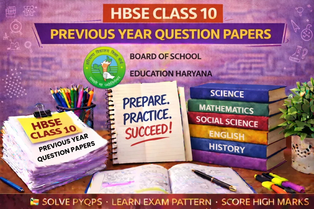 Haryana Board Class 10 Previous Year Question Paper