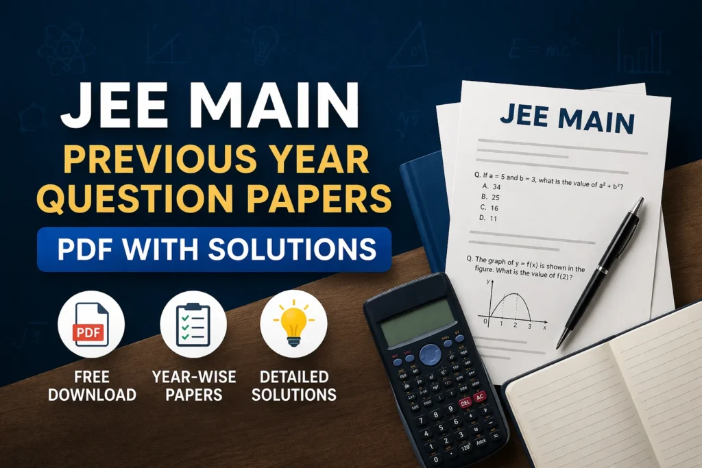 JEE Main Previous Year Question Papers JEE Main Previous Year Question Papers
