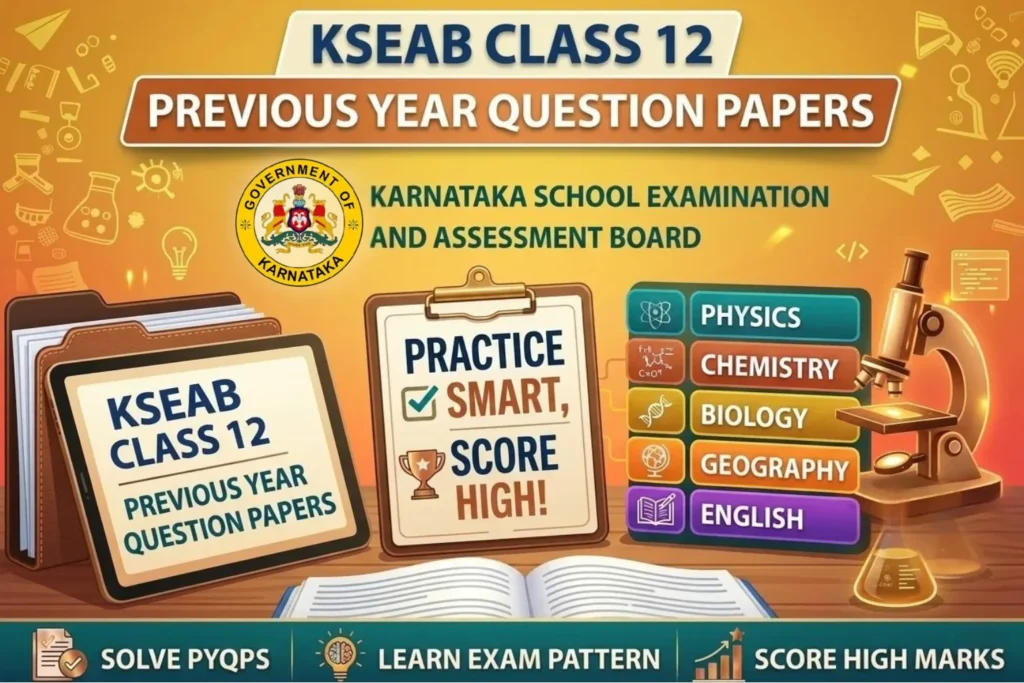 Karnataka Board Class 12 Previous Year Question Paper