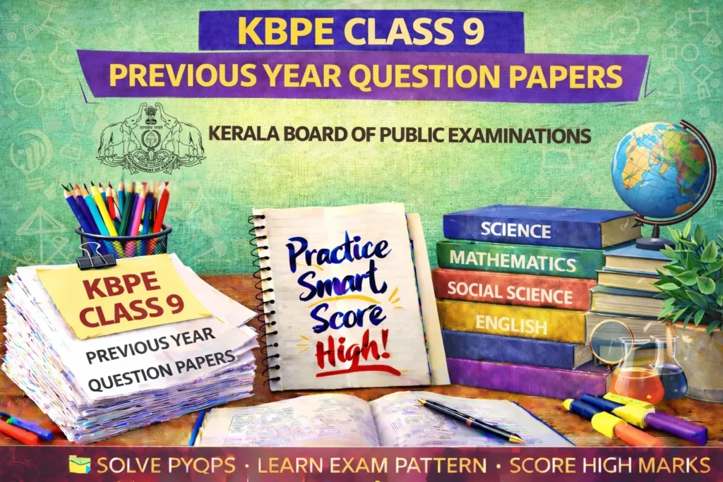 Kerala Board Class 9 Previous Year Question Papers