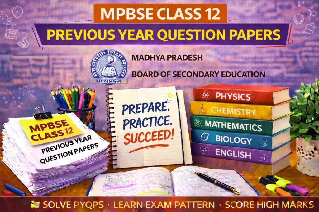 MP Board Class 12 Previous Year Question Papers