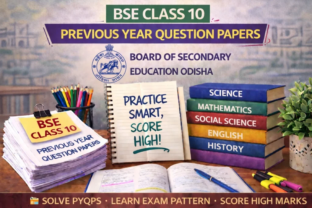 Odisha Board Class 10 Previous Year Question Papers