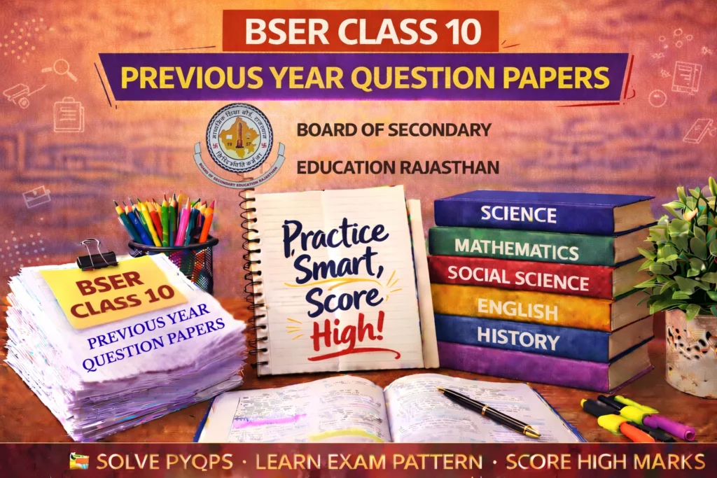 Rajasthan Board Class 10 Previous Year Question Papers