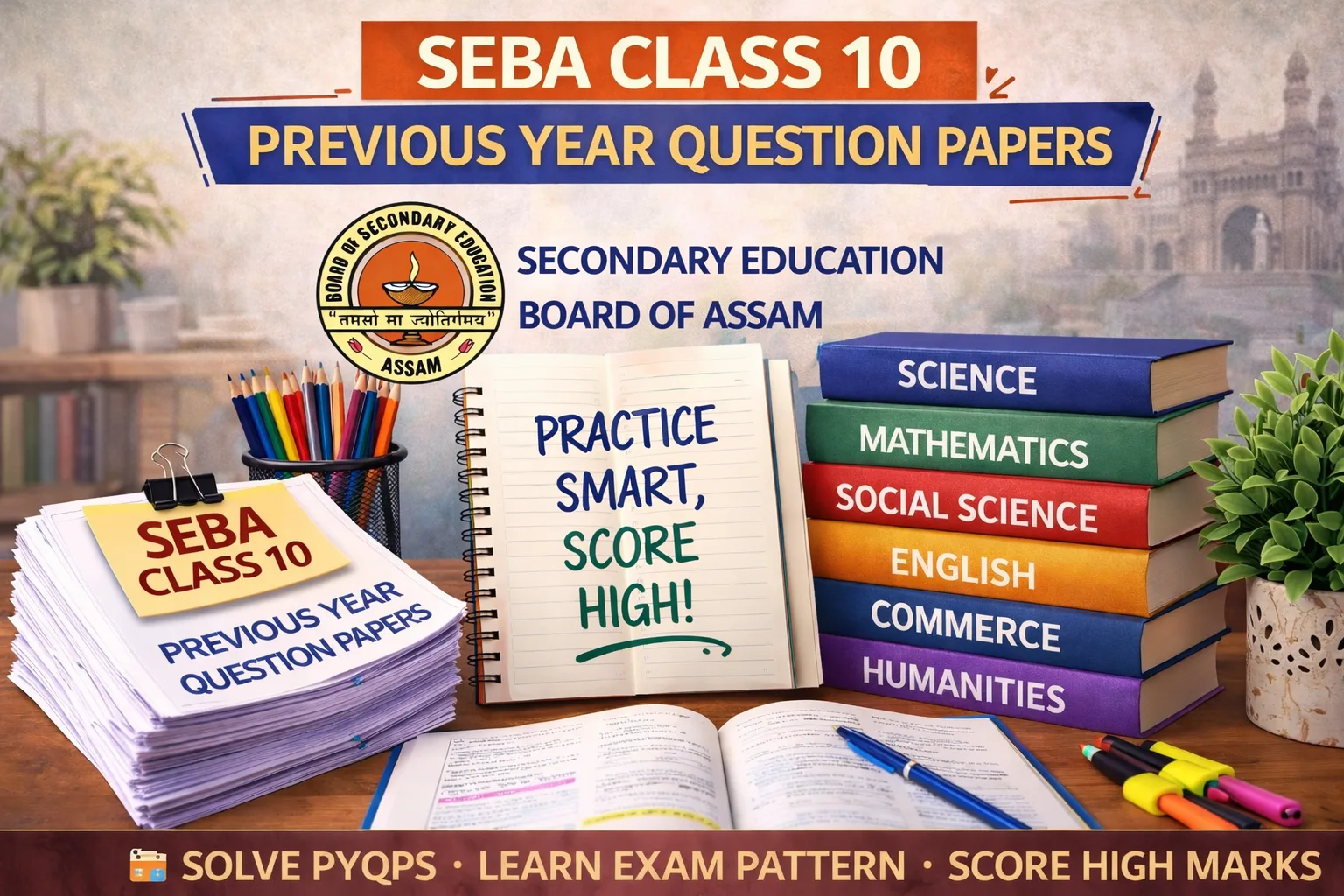 SEBA Class 10 Previous Year Question Papers - 2015 to 2026 - PYQ Papers