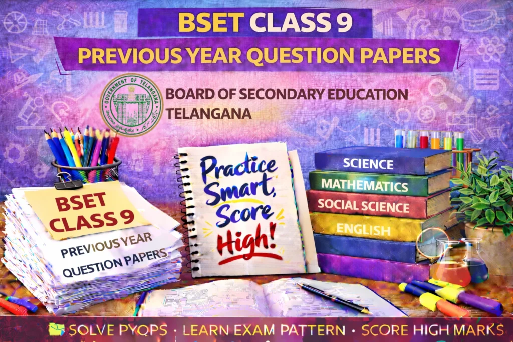 Telangana Board Class 9 Previous Year Question Papers