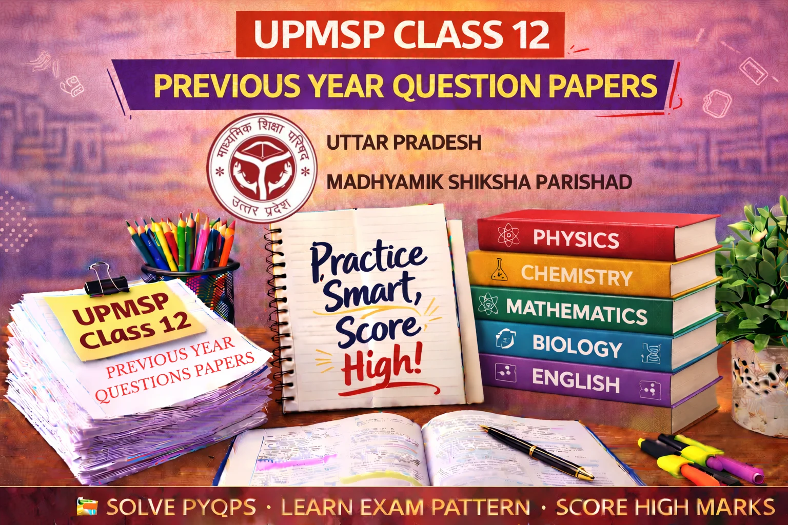 UP Board Class 12 Previous Year Question Papers - 2015 to 2026 - PYQ Papers